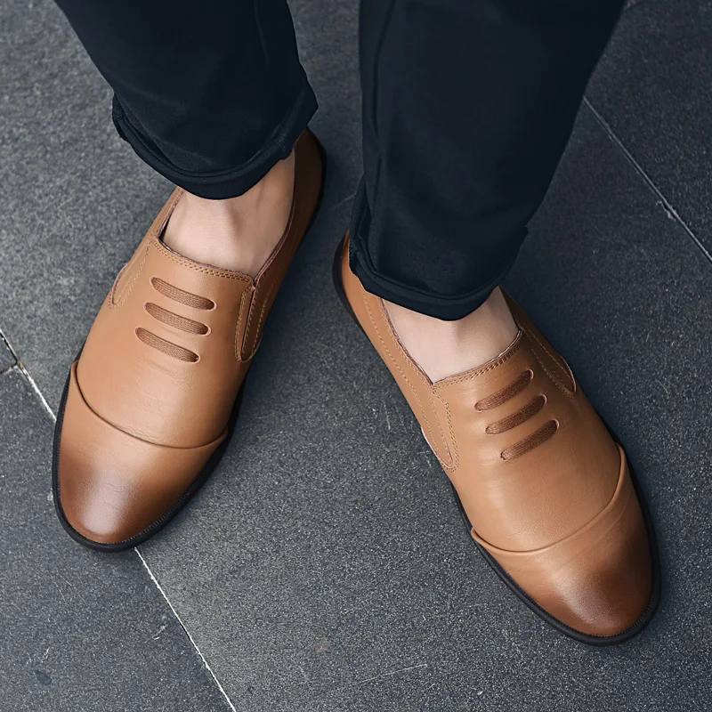 Мужские туфли для вождения модные повседневные зеркальные слипоны лоферы из