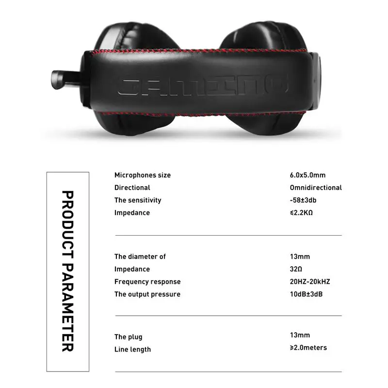 

Gaming Headset 3.5mm Wired Earphone with Microphone Game Player Headphones Over Ear Stereo Noise Reduction for Computer