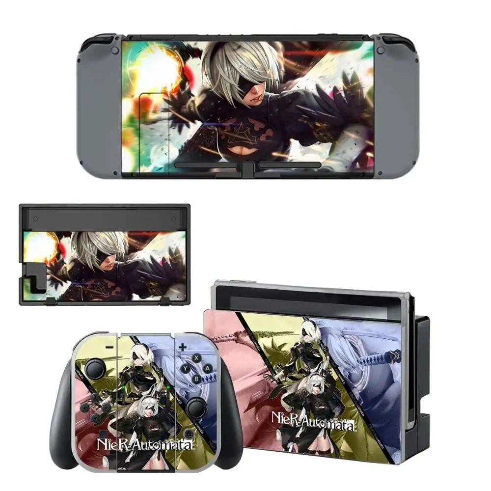 Наклейки для переключателей nintendo switch для nintendo Switch консоль Joy-con контроллер Dock Skins наклейки - Цвет: YSNS0804