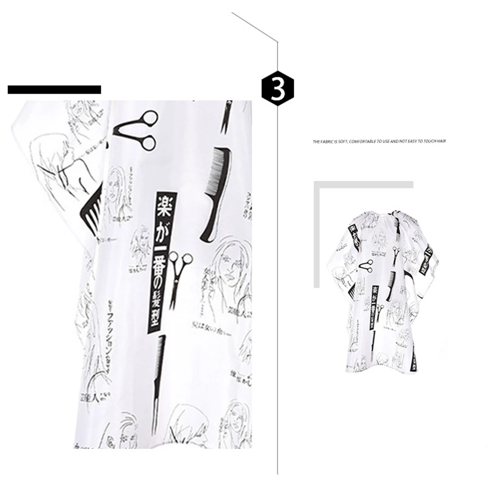 

1PCS Black Hairdressing Apron Haircut Cape Hair Cutting Cloth Salon Barber Cape Hair Cloth Wrap Hair Styling Design Supplies
