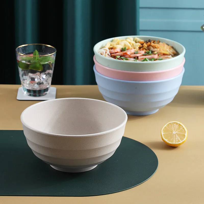 

Straw Bowl 7.5 Inch Bowl Rice Bowl Single Set Household Personality Rice Bowl Japanese Soup Bowl Microwaveable Dinnerware Set