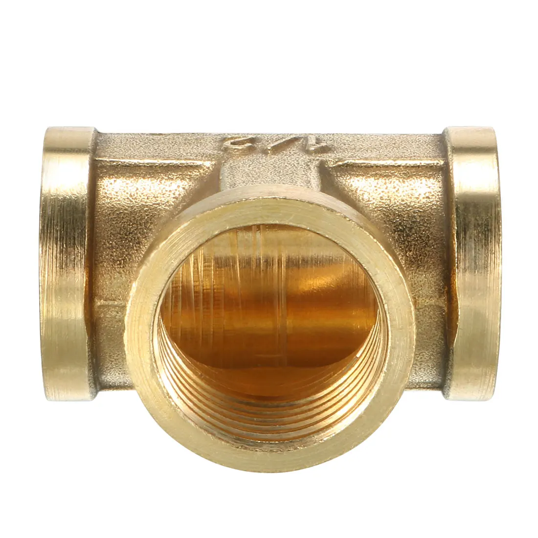 

uxcell Brass Pipe Fitting Coupler T Shaped Hose Parts Coupling 1 2 PT Female 5pcs