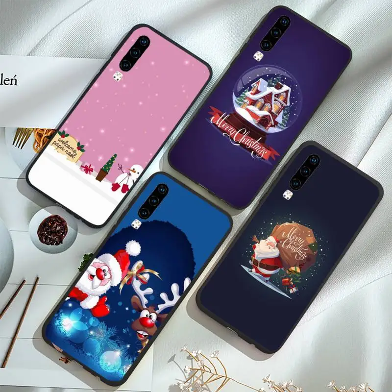 

Christmas Phone Case For Huawei P20 P30 P40 lite Pro P Smart 2019 Mate 10 20 Lite Pro Nova 5t