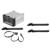 3 bay large capacity hdd hard drive cage sas sata hard drive disk tray caddy with sata cable for computer accessories