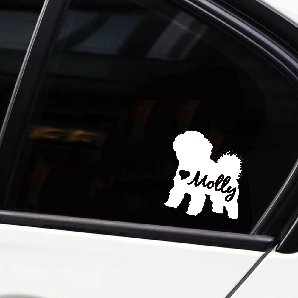 

Personalized Dog Name Custom Dog Lovely Bichon Decals Art Decor Decals For Car Decal Laptop Decor Vinyl Sticker Waterproofph611