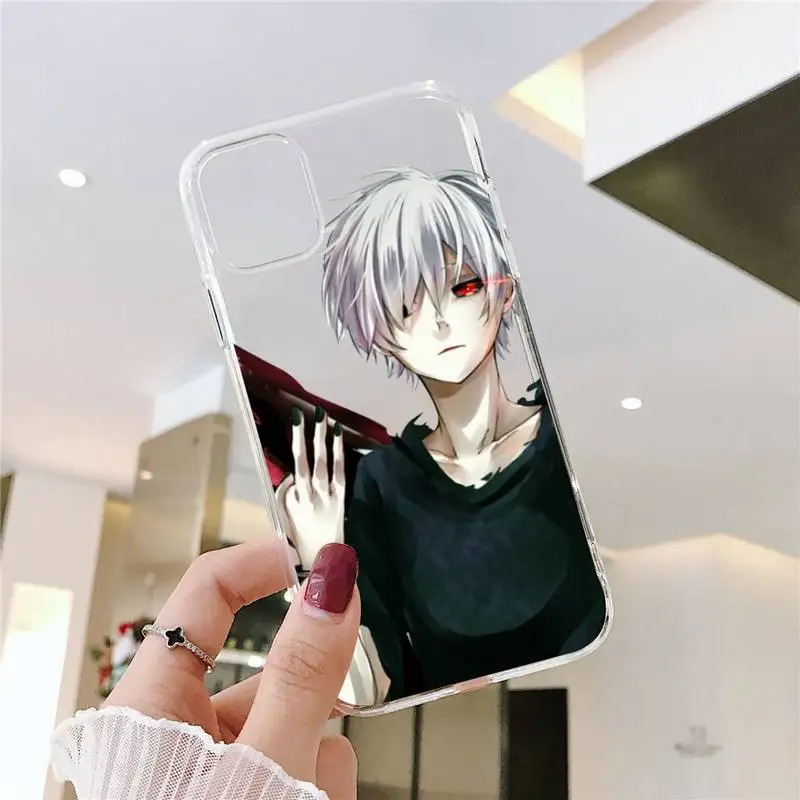 

Tokyo Ghoul Trendy Anime Phone Cases Transparent soft For iphone 5 5s 5c se 6 6s 7 8 11 12 plus mini x xs xr pro max