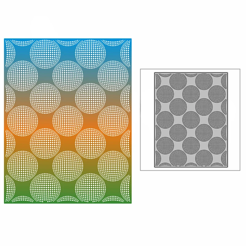 

Новинка, форма для тиснения с пятнистым шаром, круглым фоном, Ремесленная форма 2021, металлические пресс-формы для рукоделия, скрапбукинга, и...