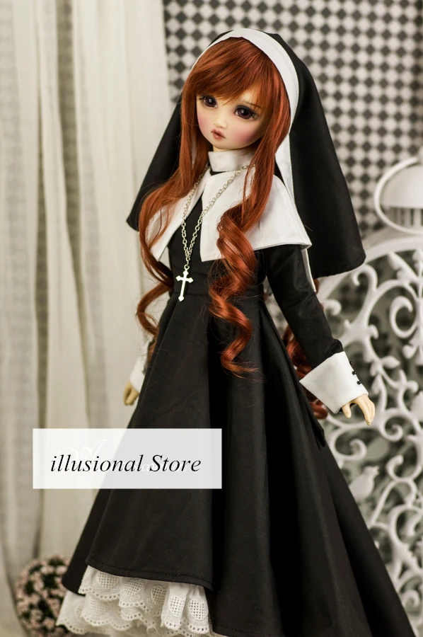 1/3 1/4 1/6 BJD SD кукольная одежда черное платье Лолита для 1/3 sd10 1/4msd bjd Кукла одежда вечернее платье