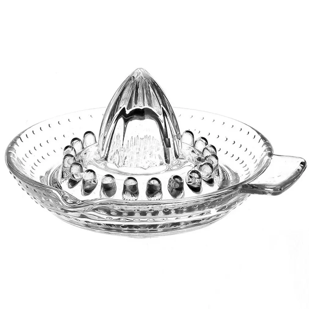 

Glass Manual Lemon Juicer Orange Squeezer Juice Extractor Fruit Juicer Cocktail Drink Kitchen Accessories