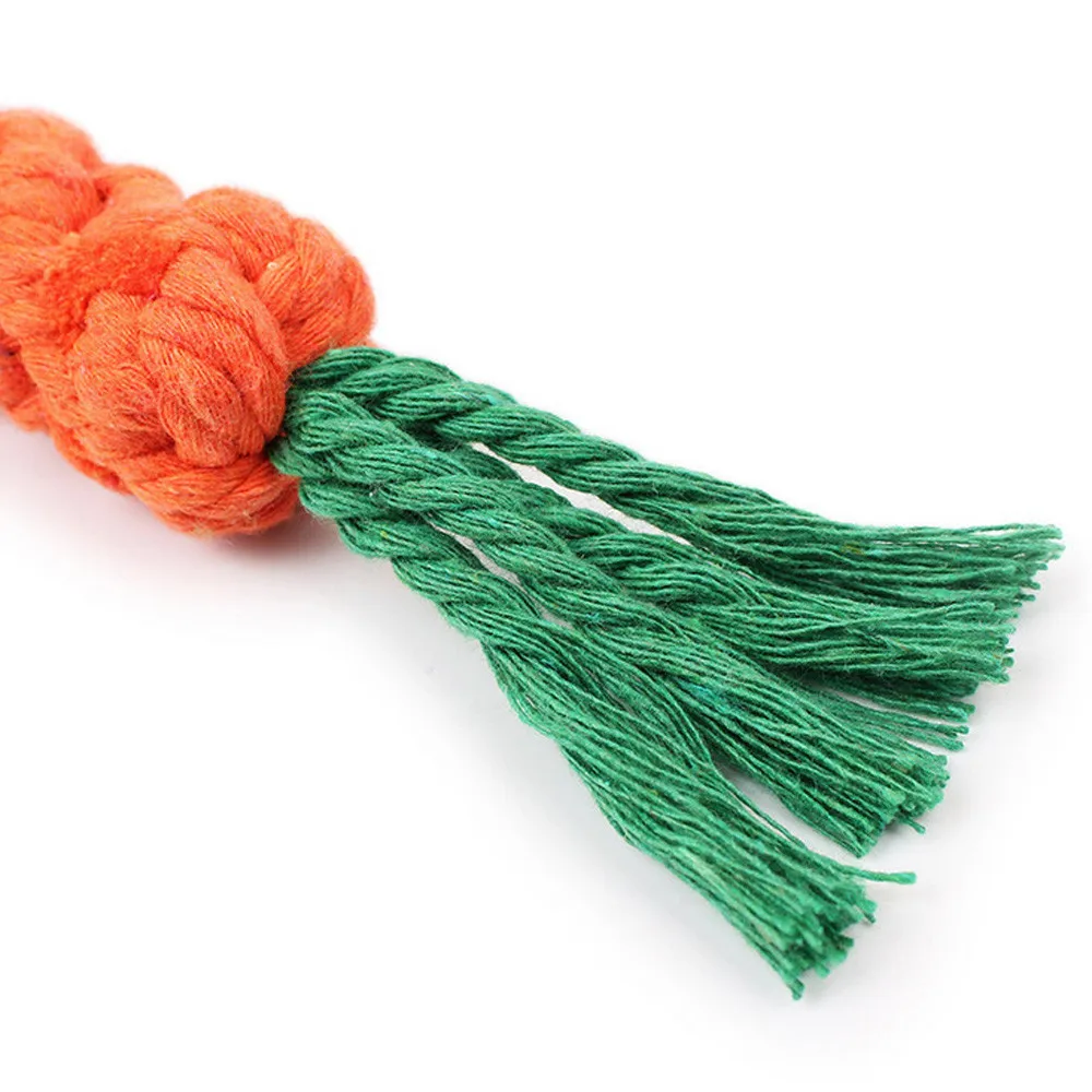 5Pcs Transer Pet Supply High Quality Dog Toy Carrot Shape Rope Puppy Chew Toys Teath Cleaning Outdoor Fun Training | Дом и сад