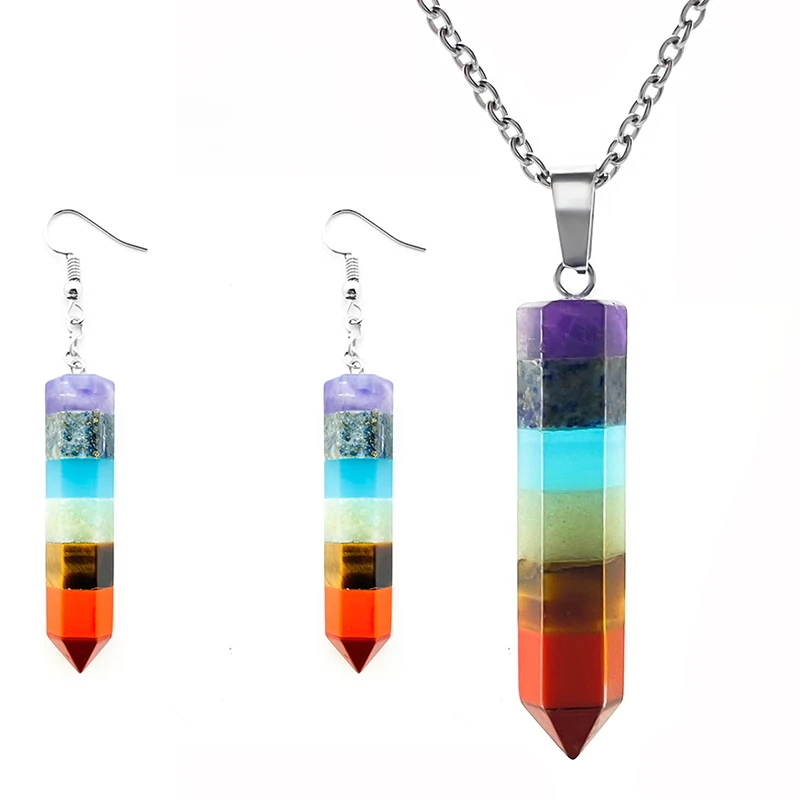 

Женский ювелирный комплект из колье и серёг, из нержавеющей стали