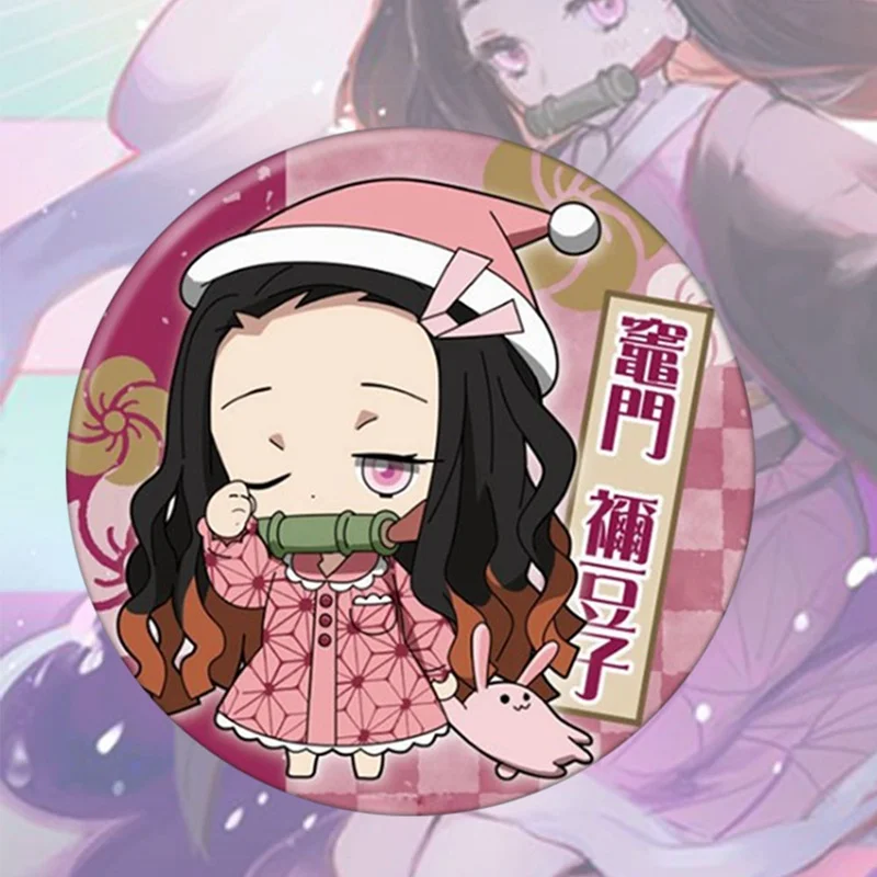 

Anime Demon Slayer Brooch : Hip Hop Classic Cartoon Collect Backpacks Bags Badges Button Brooch Pins