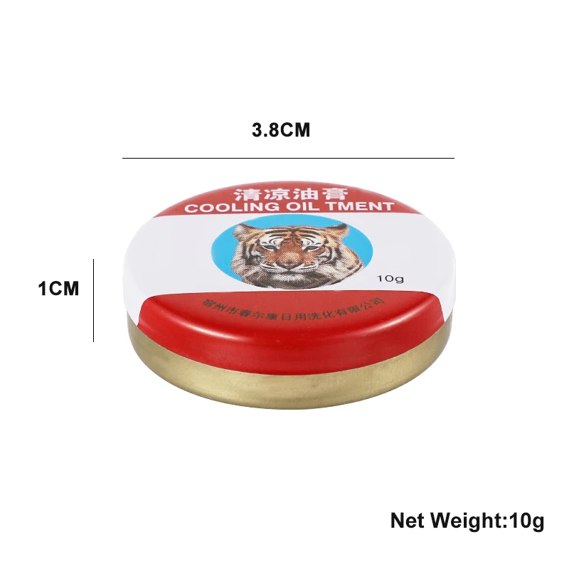 

10g New Tiger Balm Mint Cooling Oil Relieve Dizziness Headache Heatstroke Cream Refreshing Mosquito Bites Anti Itching Plaster