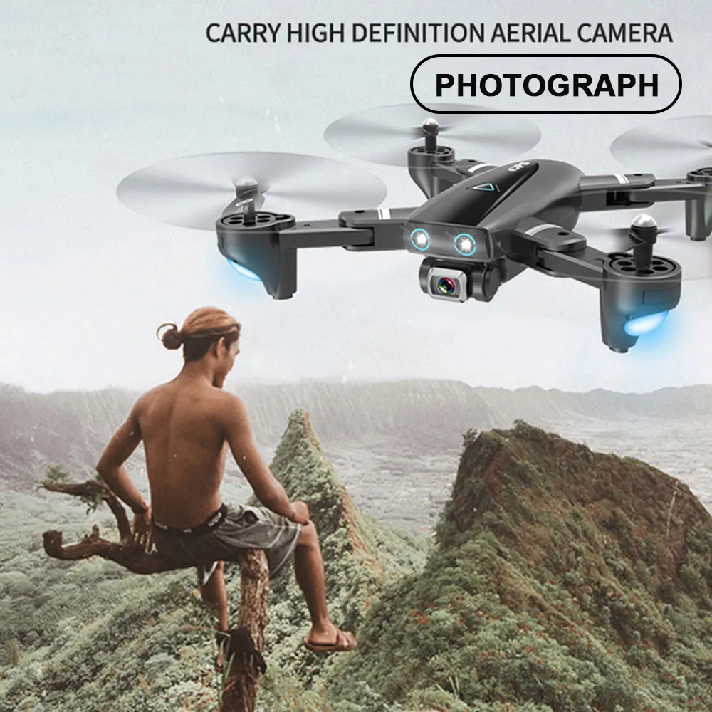S167 GPS селфи Дрон 4K HD камера 5G Wi Fi FPV 300m Расстояние жесты фотографии RC Квадрокоптер