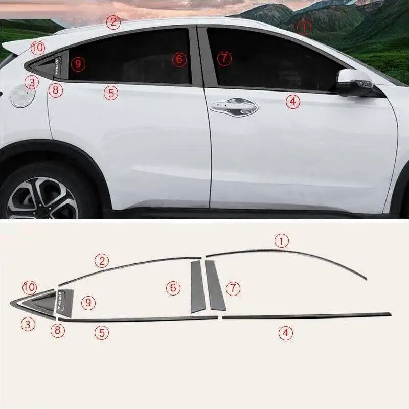 Автомобильные декоративные автоматические модифицированные оконные накладки