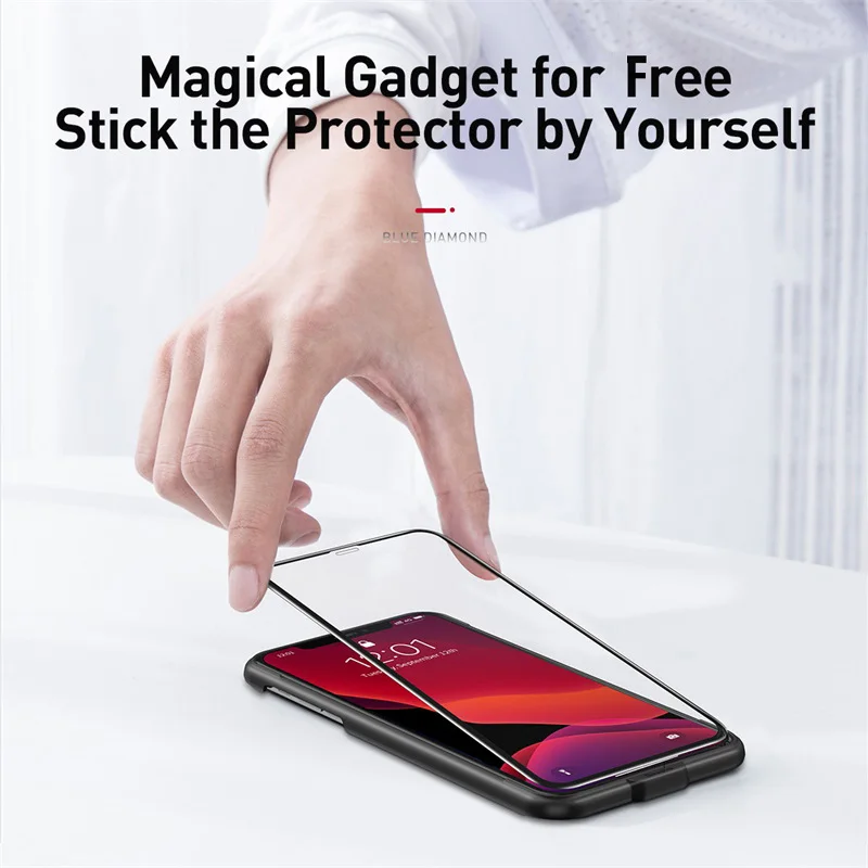 Baseus 0,23 мм полноэкранная защита для iPhone 11Pro Max, ультратонкое закаленное стекло с полным покрытием для iPhone 11, стеклянная пленка