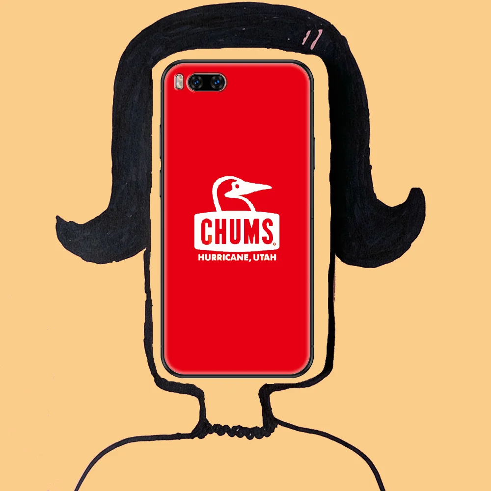 

fashion CHUMS brand Phone case For Xiaomi Mi Max Note 3 A2 A3 8 9 9T 10 Lite Pro Ultra black trend shell soft Etui luxury coque