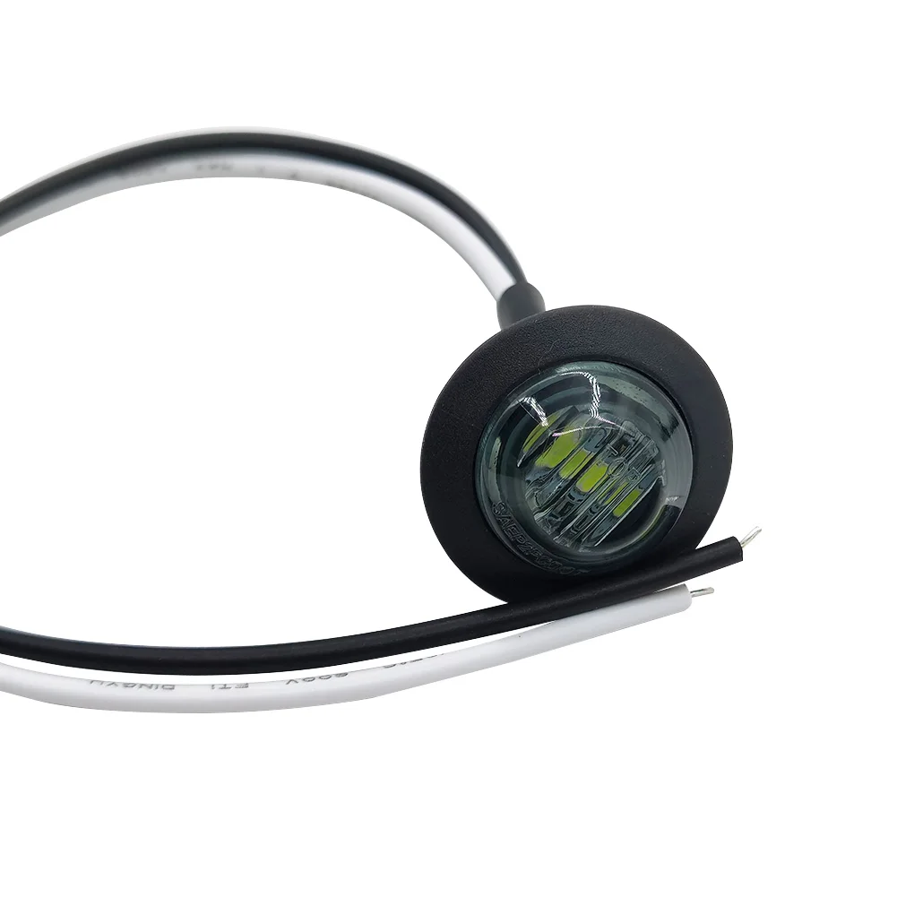 20 шт. 3/4 дюйма 3 светодиода белые сигнальные лампы для грузовиков прицепов