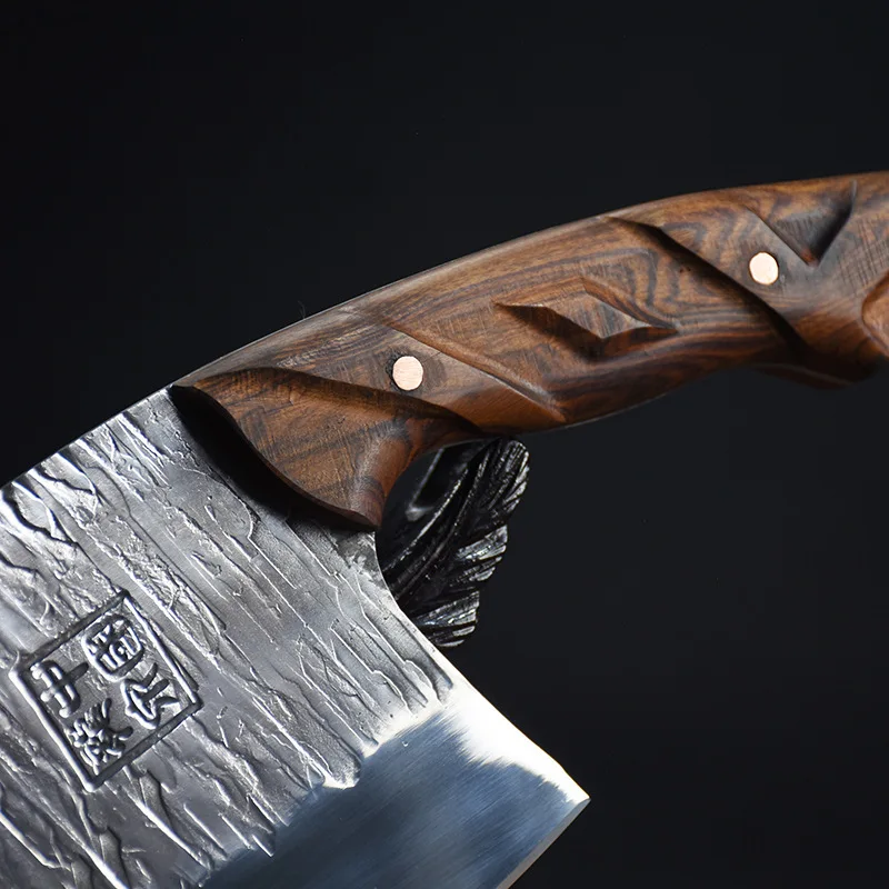 

Curved Pointed Sharp Slicing Knife Ghost Hand Made Ancient Forging Hand Forged Retro Household Kitchen Knife Chef Knives