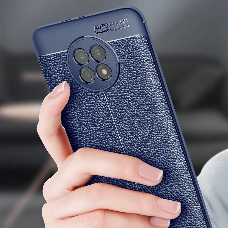 Чехол для Xiaomi Redmi Note 9 T 5G кожаный мягкий силиконовый ударопрочный бампер задняя
