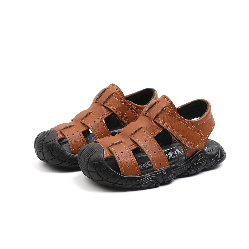 

Kids Shoes for Boy Sandals 2021 New Summer Breathable Beach Shoes Boys Safty Closed Toe Casual Kids Boys School Sandals E01203