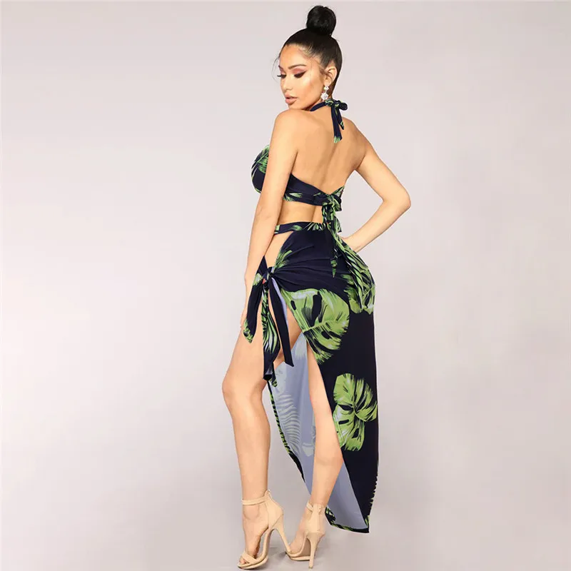 Сексуальное бикини женский купальник накидка пляжный купальный костюм комплект