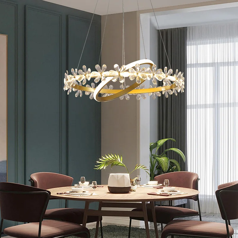 2021 New Modern Chandelier Simple and Atmospheric Living Room Decoration