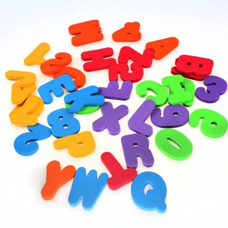 36pcs Foam Soft Number Alphabet Letters Bath Puzzle Toy Water Colorful Learning and Numbers Educational | Игрушки и хобби