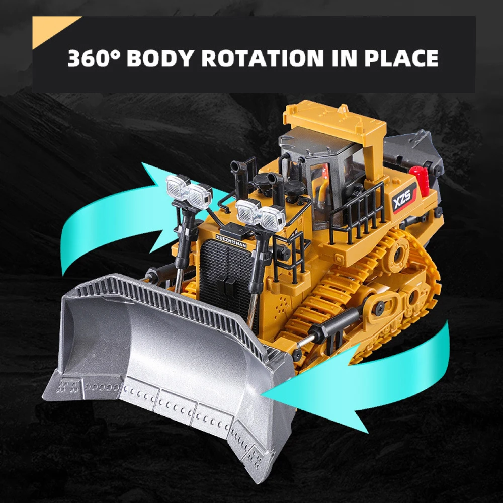 тяжелый бульдозер на радиоу