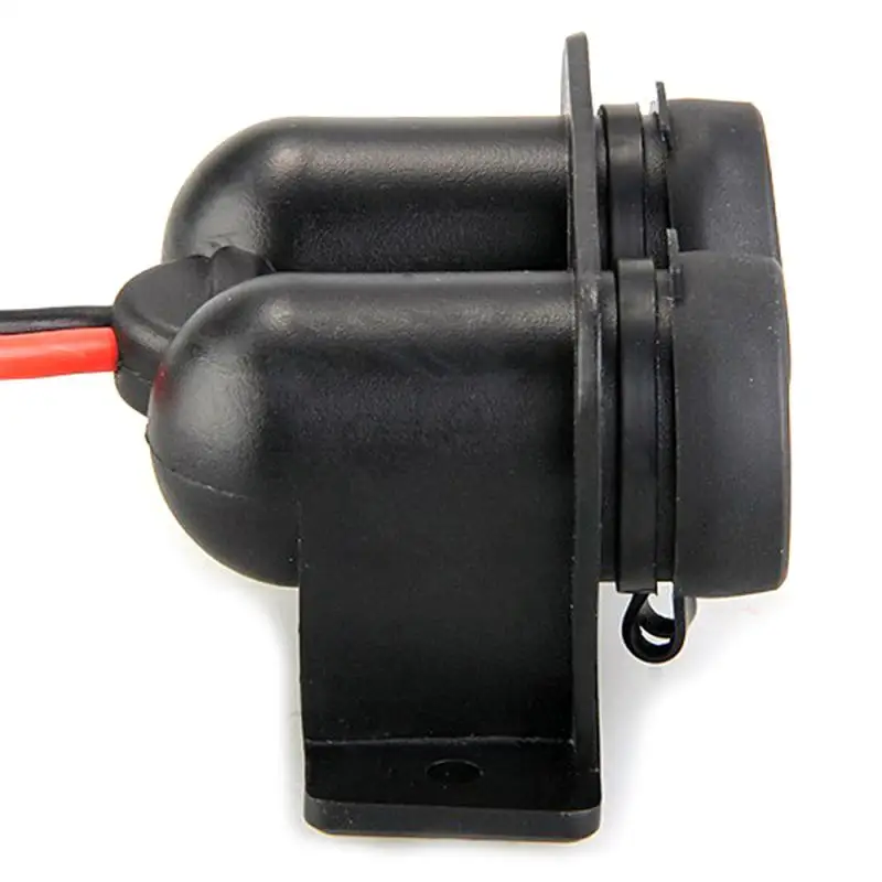 

Black 12V 2 Way Female Car Motorcycle Cigarette Lighter Waterproof Cover Double Dual Socket Splitter Plug Connector Adapter
