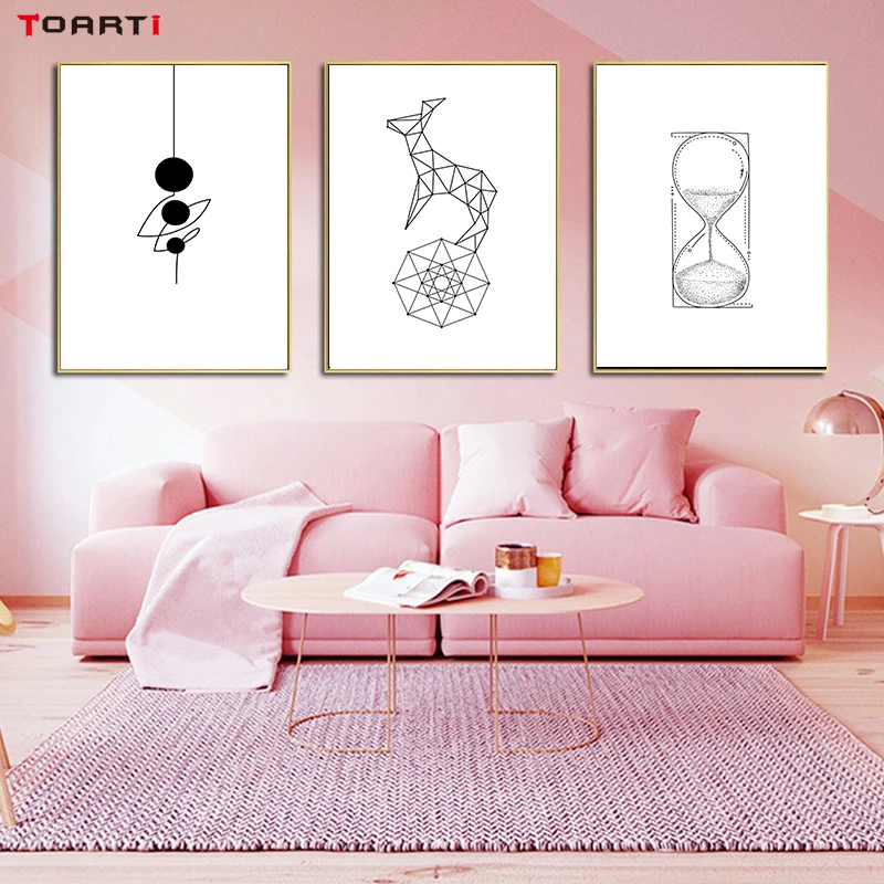 Абстрактные принты плакаты геометрические картины на холсте стене рисунок