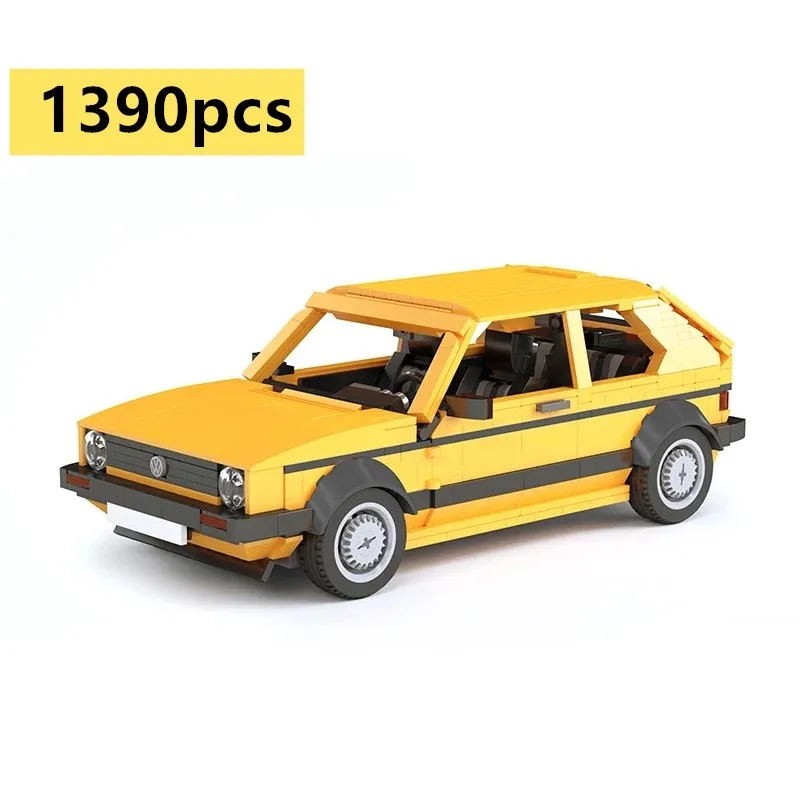 

Модель гоночного автомобиля MOC Golf Mk1, 1390 шт./комплект