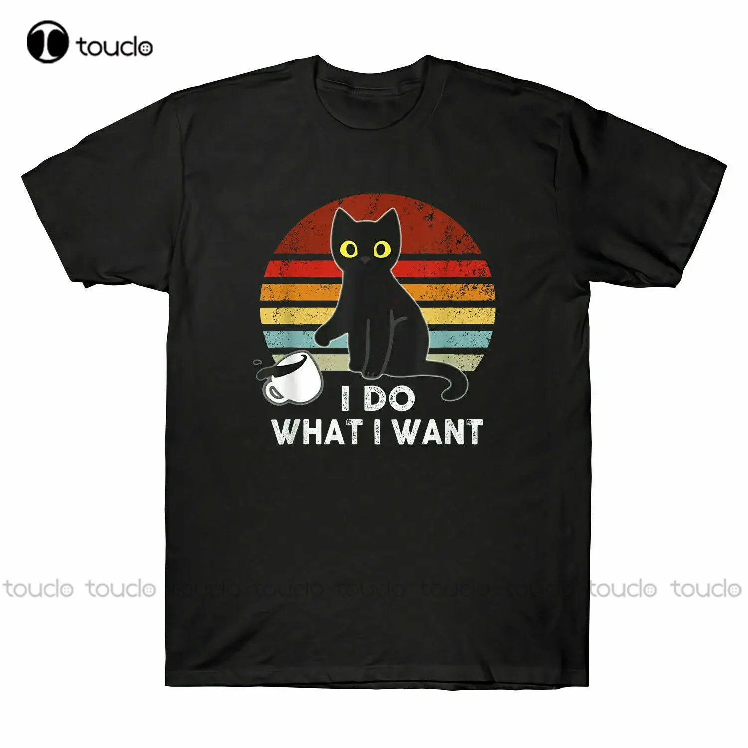 

New Cats Lovers I Do What I Want Funny Cats Kitten Vintage Retro Mens1 Novelty Gift Summer Shirts For Women Cotton Tee S-5Xl
