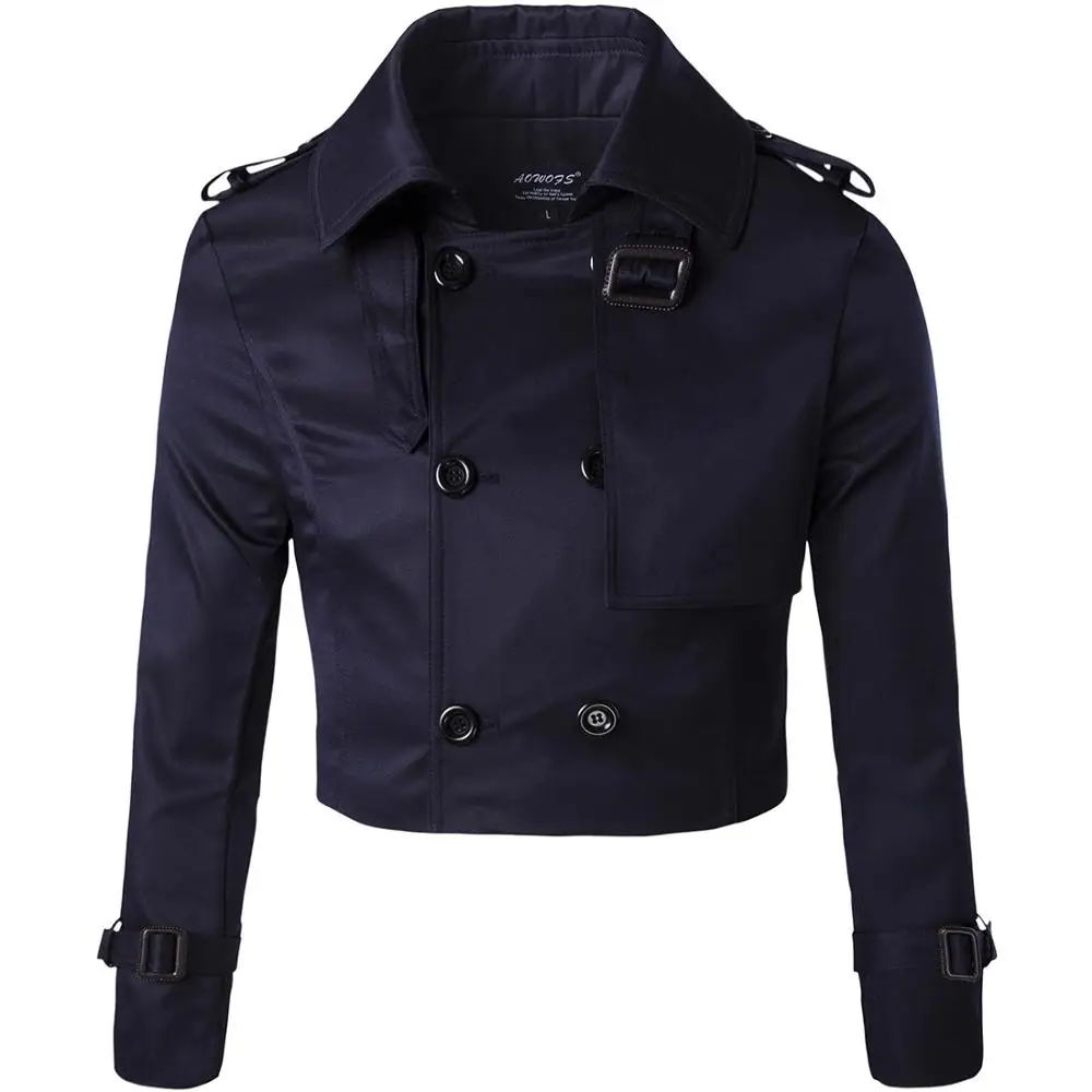 Мужская ветровка костюм из двух предметов модный длинный Тренч пальто куртки