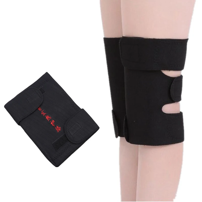 

1Pair Knee Support Sleeves Pad Tourmaline Self-heating Kneepad Magnetic Knee Protector Belt Arthritis Protection