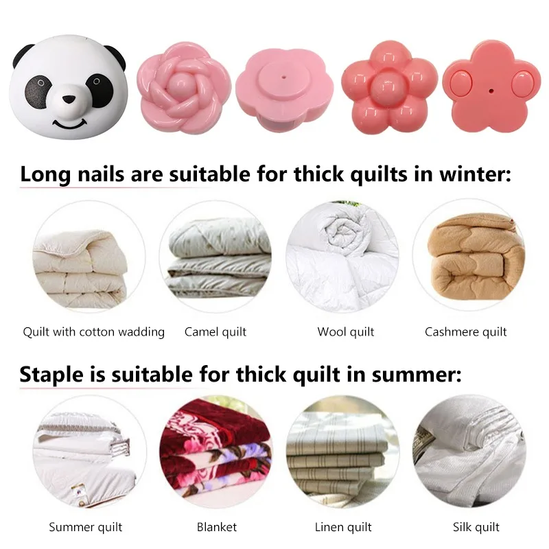 4/8pcs Panda Quilt Stand Slip-resistant Nordic Clips for Bed Sheet Blanket Clip Clothes Pegs Covers Fastener Holder 2021 | Дом и сад