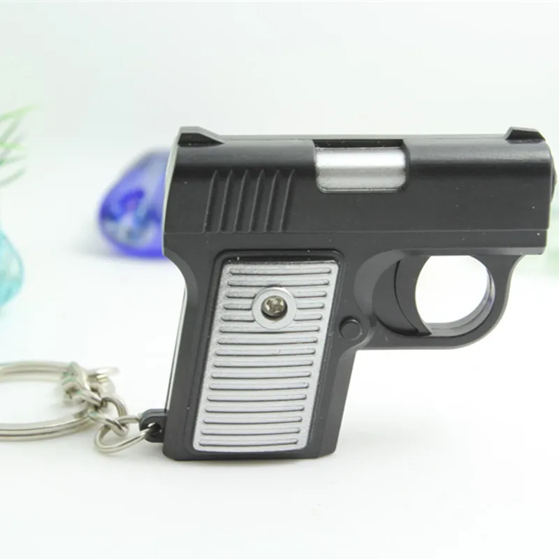 Инструмент для имитации пистолета светодиодный брелок ключей пистолет игрушка