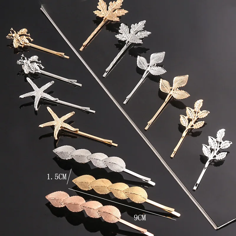 

Bee Leaf Barrettes Girls Hairpins Hair Clips Hair Style Tool Hairpin Headwear Barrette Hair Accessories for Women