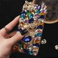 luxury crystal diamond fox bling rhinestone phone case for xiaomi redmi 5 7 8 9 6a 7a 8a 9a 9c note 5 6 7 8 9 pro case coque