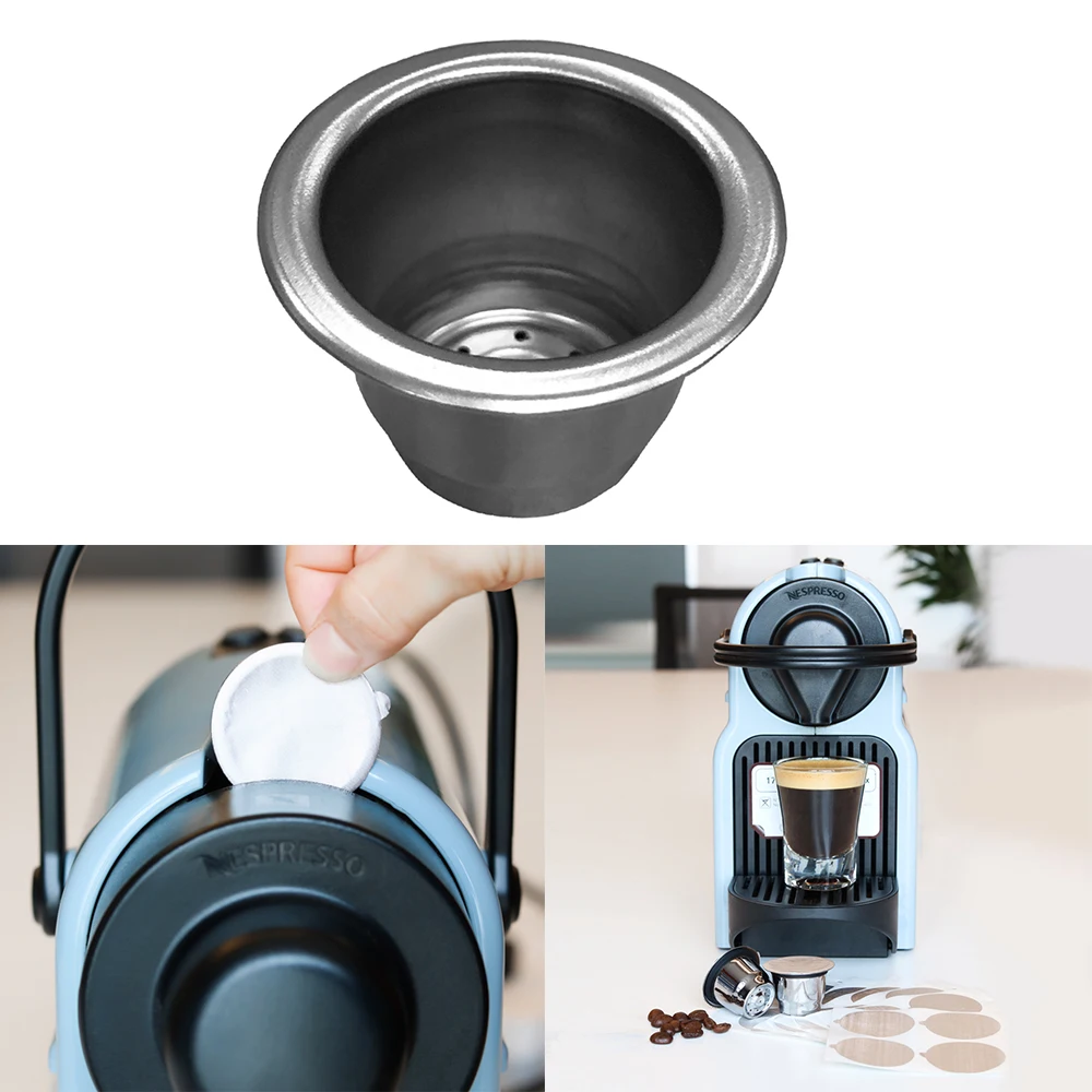 Капсулы Nespresso Inox многоразовые 1 шт. пустые из нержавеющей стали фильтрующие