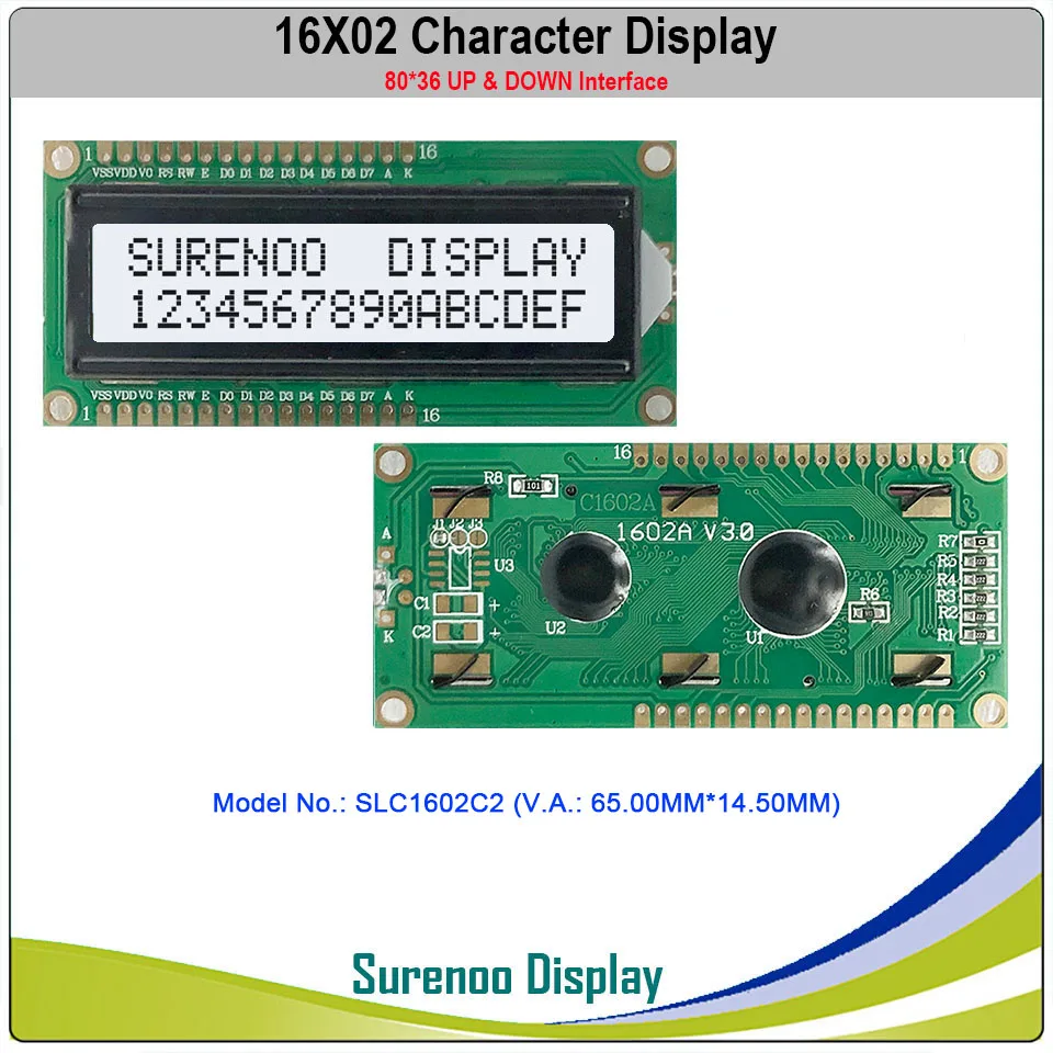 1602 162 16X2 Character LCD Module Display Screen LCM Up and Down Interface White Blue Yellow Green LED Backlight images - 6
