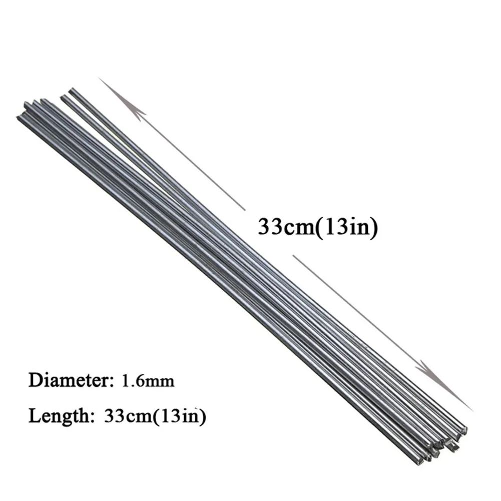 

20pcs 33cm 1.6mm ER316L TIG Welding Rods Copper Aluminum Iron Stainless Steel Fux Cored Electrode No Need Solder Powder