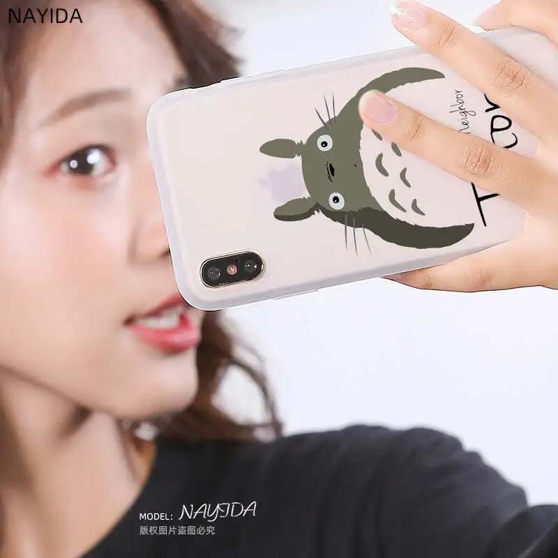 Мягкий Силиконовый ТПУ чехол для телефона Samsung Galaxy S30 S20 S7 Edge S8 S9 S10 Plus Totoro portsoot