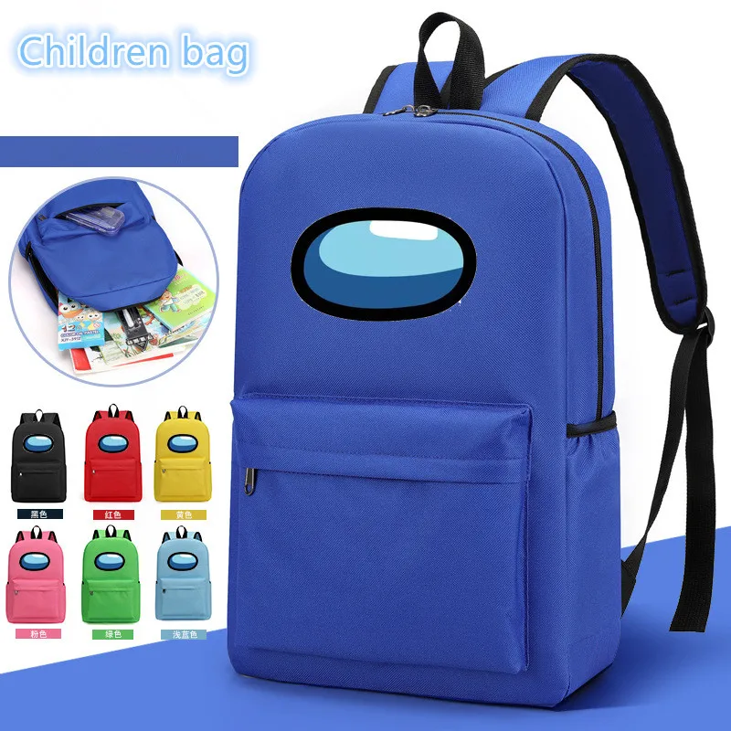 

Impostor Among Us Backpack Candy Color Game Bookbag Students Laptop Backpack School Bags For Teenage Girls Boys Rucksack