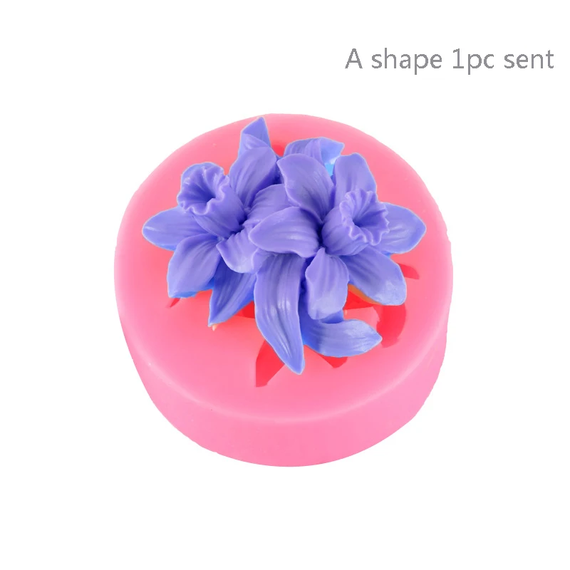 1/3pcs set Rose Lily Flower Silicone Fondant Molds Chocolate Cake Decorating Tools Sugarcraft Gumpaste Bakeware Resin Aroma mold | Дом и сад