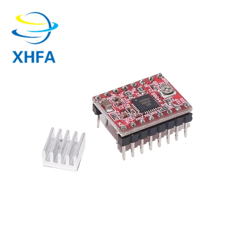 50PCS 3D Printer Parts Reprap A4988 DRV8825 Stepper Motor Driver Module With HeatSink Stepstick Compatible StepStick - купить по