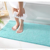 inyahome bath carpet mat non slip shaggy chenille bath mat for bathroom rug water absorbent carpet