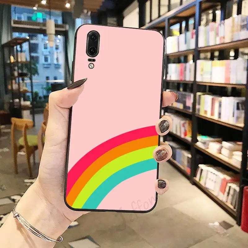 

Rainbow Art Girl Heart Aesthetics Phone Case For Huawei honor Mate P 10 20 30 40 Pro 10i 9 10 20 8 x Lite