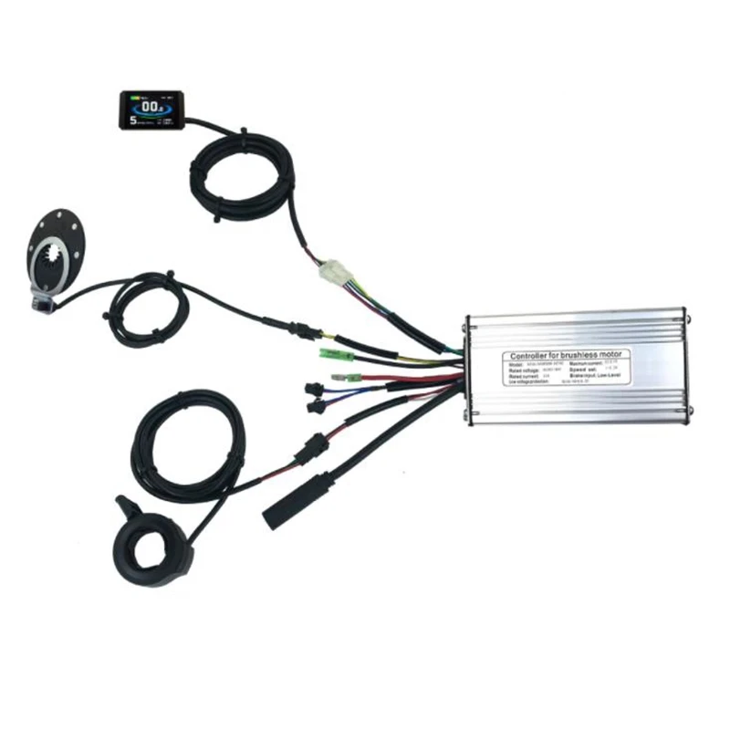 

36V/48V 500W 22A, с бесщеточным двигателем постоянного тока контроллер электровелосипеда + KT-LCD8H Дисплей + палец циферблат + Сенсор в одном комплект...