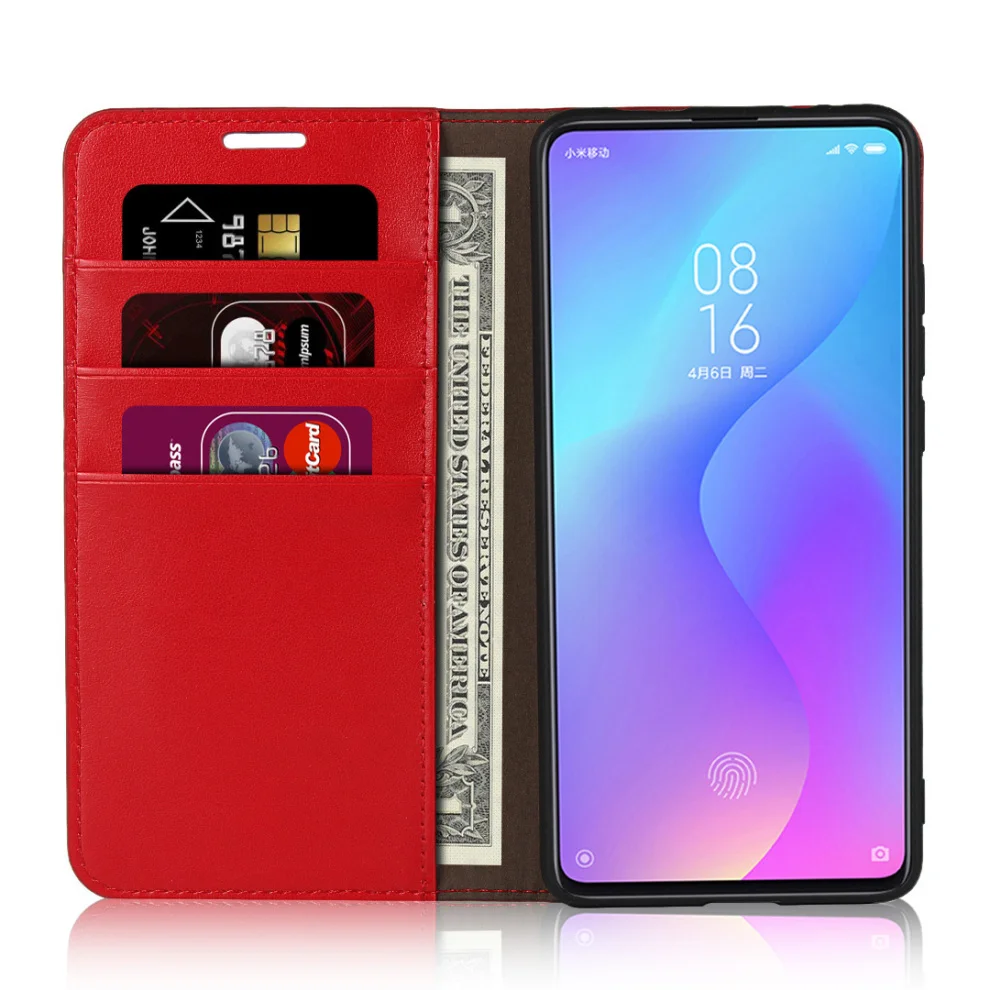Чехол-Кошелек ECLEARER для Xiao mi Red mi K20/Pro, роскошный чехол из натуральной кожи для Xiaomi mi 9T mi 9 T/Pro, слоты для карт, откидной Чехол